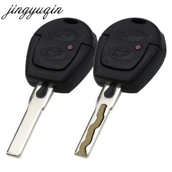 Keyforkess custodia a conchiglia chiave per auto remota per VW Polo Golf Jetta Sharan Seat Leon SKODA FABIA OCTAVIA 2 pulsanti lama tagliata opzionale