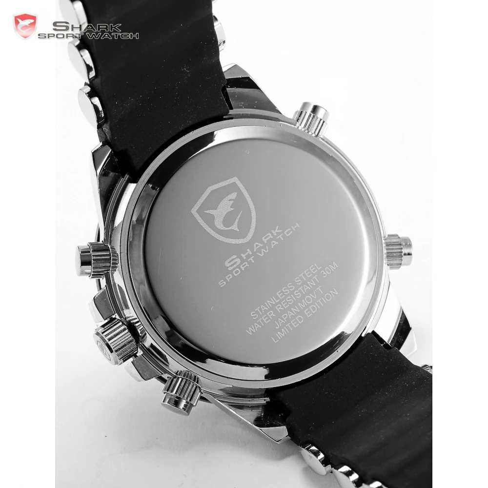 Porbeagle SHARK Sport Watch Black Military Rubber Band Hiking Digital LCD Electronic Watches Date Chronograph Male Clock /SH042 Porbeagle SHARK Sport Watch Black Military Rubber Band Hiking Digital LCD Electronic Watches Date Chronograph Male Clock /SH042