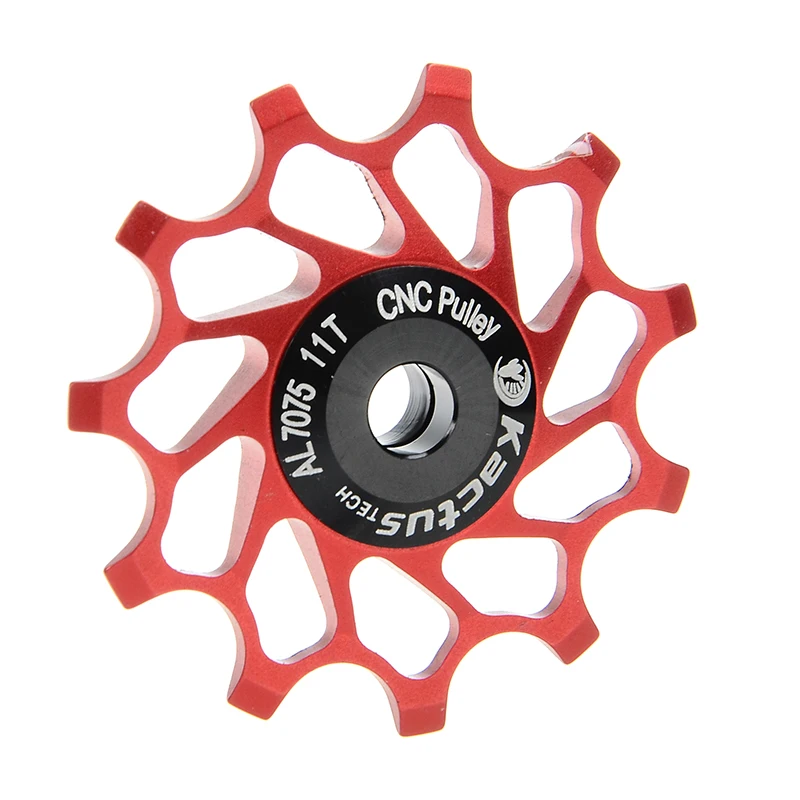 11T Ceramic Pulley CNC Machined Bicycle Rear Derailleur Steel Bearing Wheel MTB Road Bike Guide Roller Bearing Part Accessory Set 9g (2)