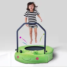 38 дюймов лягушка стиль складной пружинный батут гимнастический батут прыгающий кровать с регулируемый подлокотник