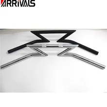 25 мм " Z бар Тяговая рукоятка молния руль для Yamaha для Suzuki Cruiser Чоппер кафе гонщик Универсальный