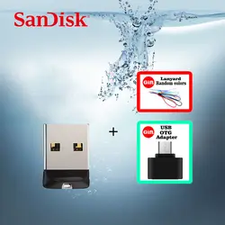 SanDisk CZ33 USB флеш-накопитель 64 ГБ 32 ГБ 16 ГБ 8 ГБ флеш-накопитель USB 2,0 PenDrives + Micro USB OTG штекер для Android Mobile