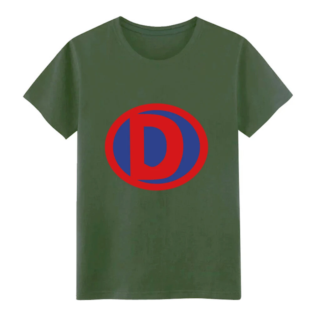 Мужская футболка с надписью super hero heroine initials d хлопковая Футболка круглым вырезом