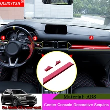 QCBXYYXH автомобиль-Стайлинг центральной консоли украшения наклейки салона автомобиля полосы блестки авто аксессуары подходят для Mazda CX-5