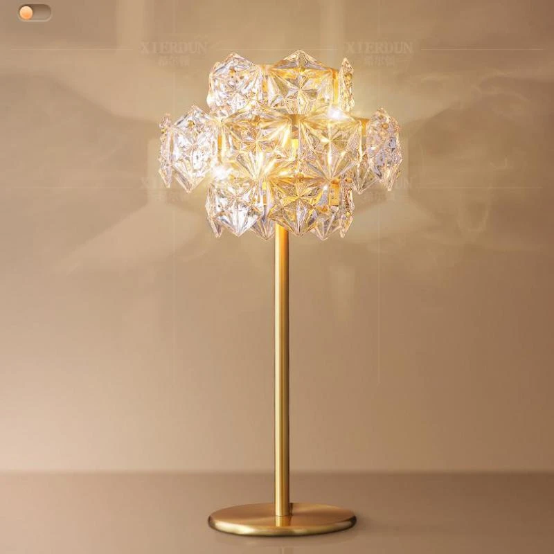 Led Snowflake Desk Lamp Led Tischlampe Bed Room Copper Table Lamp Bedroom Living Room Modern Warm Romantic Desk Light Stand Lamp Table Lamps Aliexpress Led Tisch Lampe