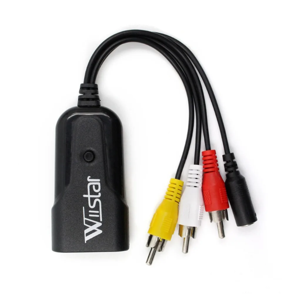 1080P композитный AV RCA в HDMI видео конвертер адаптер Full HD 720/1080p UP Scaler AV2HDMI для TV Standard