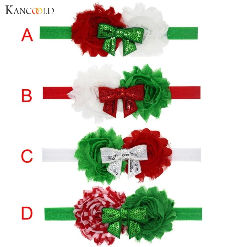 

headband Headwear hair bands for girls Baby Girl women Christmas Ornaments Headdress Elastic Hair Band solid C3MAR28