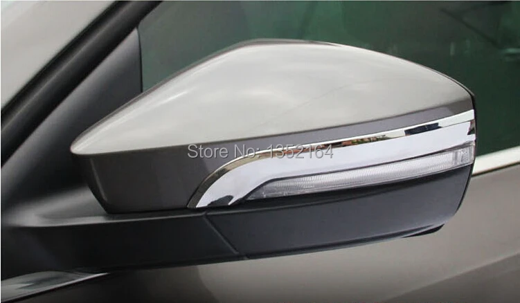 Автомобильная крышка зеркала заднего вида, авто зеркало заднего вида для Skoda Octavia, ABS хром, 2 шт./лот, автомобильный Стайлинг
