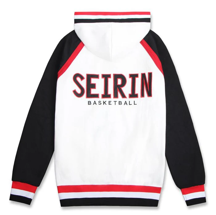 Goede 2018 Nieuw Kuroko Mand Bal Kuroko geen Basuke SEIRIN Schooluniform Cosplay Kostuum Kuroko Tetsuya Hooded Jas M XXL