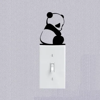 

WANGZHIMING new cartoon DIY 3d wall stickers for kids rooms Little Panda for wall stickers bedroom home decor living room
