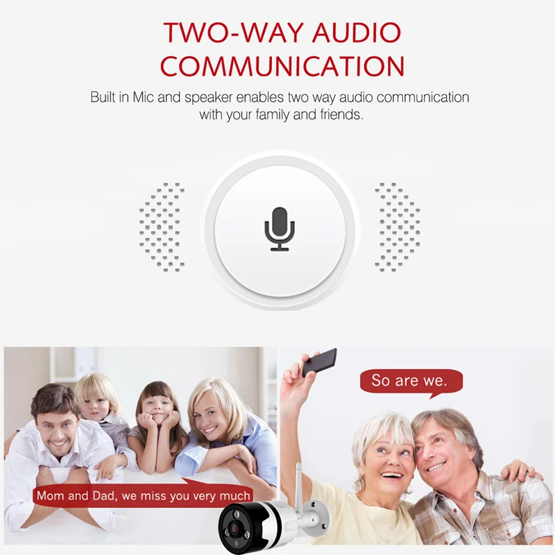 SUCAM HD Bullet Wifi IP Camera Outdoor 720P 960P 1080P Two Way Audio Wireless Security IP Camera Waterproof TF Card Record 8