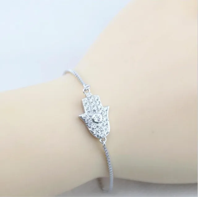 100 925 Sterling Silver Hamsa Bracelet Women And S Good Luck 100 925 Sterling Silver Hamsa Bracelet Women And S Good Luck Bb0712