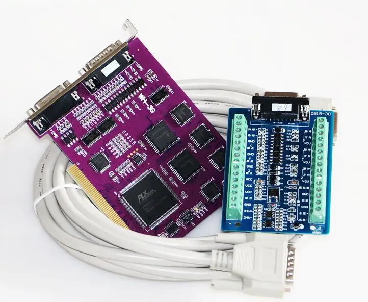 

NC 3G motion control card PCIMC-3G Servo studio card CNC 3Axis Interface Adapter Breakout board support Win7 & servo motors