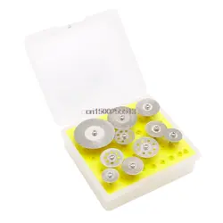 10 шт. 2.35 мм Mini diamond Резка диск для вращающихся мини дрели Cut Off колеса