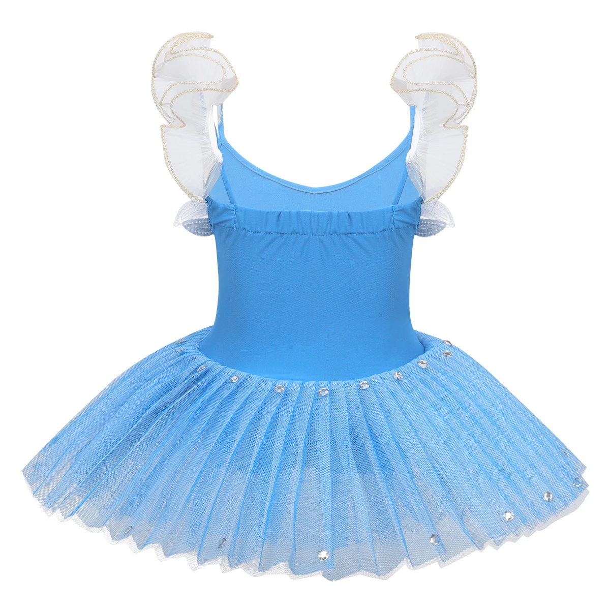 TiaoBug/детская синяя профессиональная юбка-пачка трико для подростков детское платье для девочек с блестками и цветочным принтом, танцевальный костюм лебедя