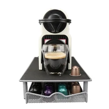 

Storage Holder Nespresso 40 Capsule Coffee Pod Rack Kitchen Organizer Shelving Capsule Tool Metal Drawer Free Shipping