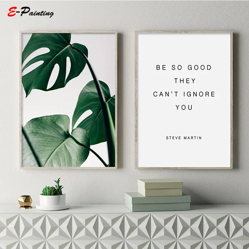 Вдохновляющие с принтом цитатой Inspire Wall Art типография постер декоративный для