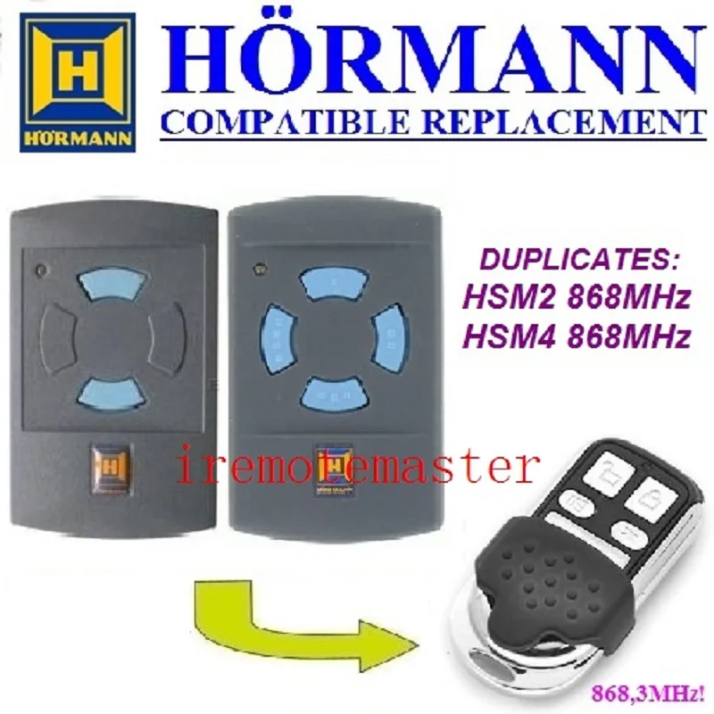 

Hormann HSM2/HSM4 868 garage door remote control Compatible remote transmitter free shipping