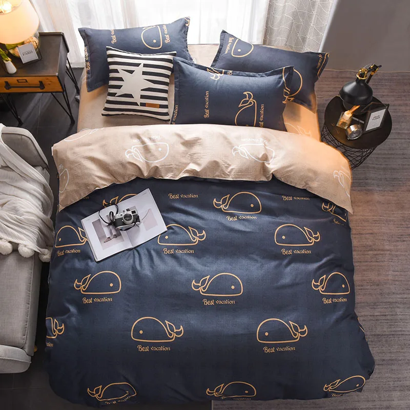 

Bedding Set luxury Pink love 3/4pcs Family Set Sheet Duvet Cover Pillowcase Boy Room flat sheet, No filler 2019 bed set