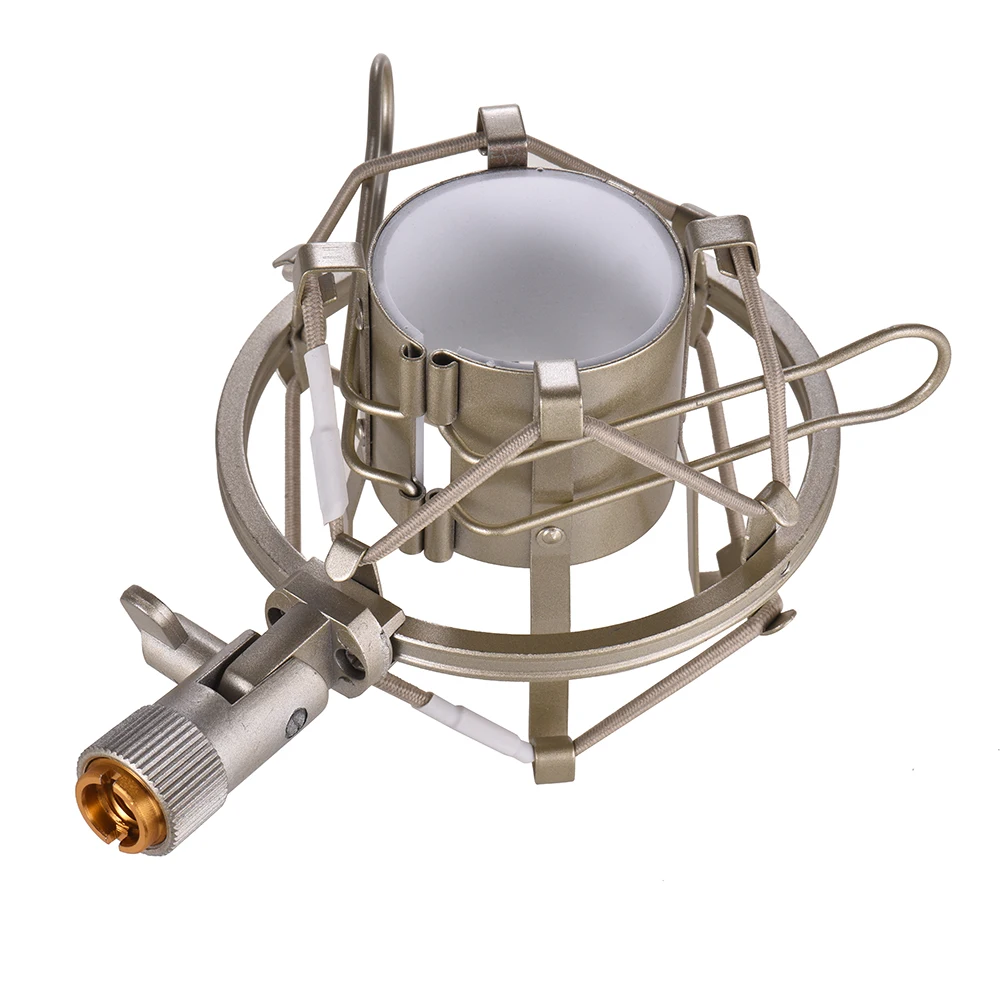 Металлический Univerdal конденсаторный микрофон Shock Mount держатель кронштейн антивибрационный для On-line Вещания Студии