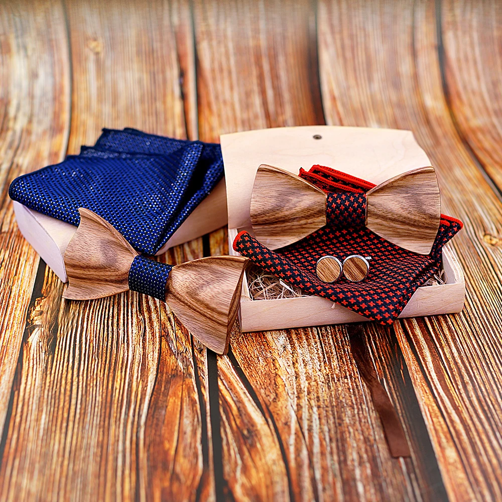 Zebra 3D Wooden Bow Ties for Men Quality men's Wood Bowtie 3D Handmade Butterfly Wood Bow Tie Gravata Silm