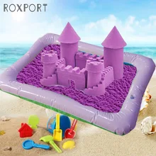 Большая водонепроницаемая надувная песочница для пляжных игр, забавная игрушка, детский коврик для почвы, волшебные игрушки, детское хранилище для игрушек, песочница