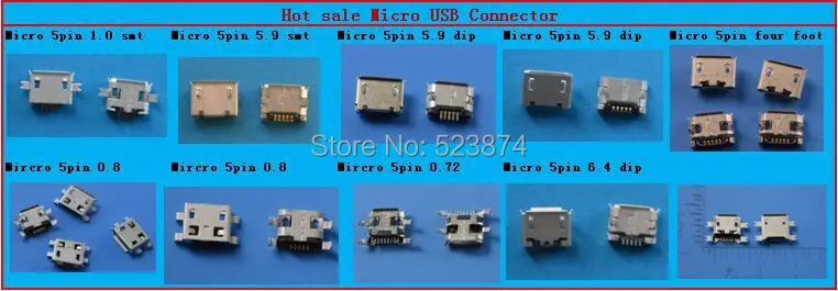 Лидер продаж 10 моделей разъем micro usb 200 шт./лот очень распространенный зарядный