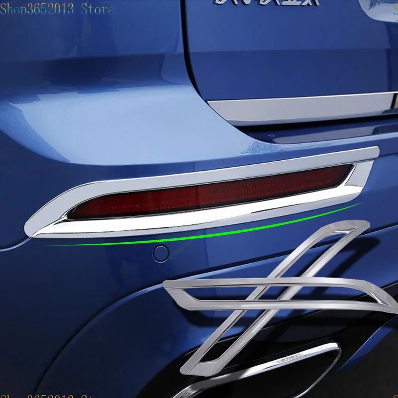 For Honda Accord 2018-2020 ABS Chrome Car Rear Bumper Molding Cover Trim 1pcs