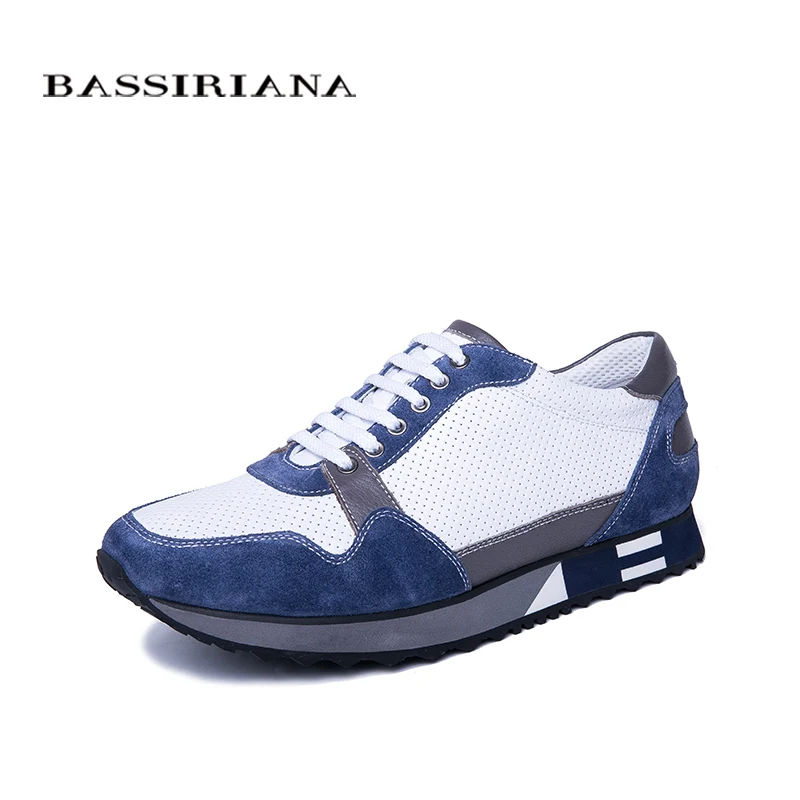 

BASSIRIANA 2019 spring and autumn men's casual shoes natural leather men's shoes comfortable breathable size 39-45