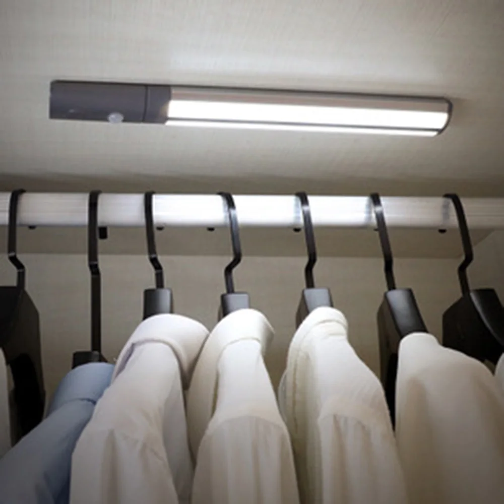 

LED Cabinet Wardrobe Night Light PIR Motion Sensor Lights 33 leds Wall Lamp USB Rechageable Closet Kitchen night lighting