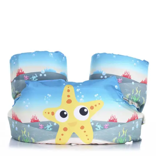 Hot Toddler Life Jacket Kids Swim Vest Arm Bands Swimming Buoyancy Aid Pool Wear Float Safe - Цвет: Starfish