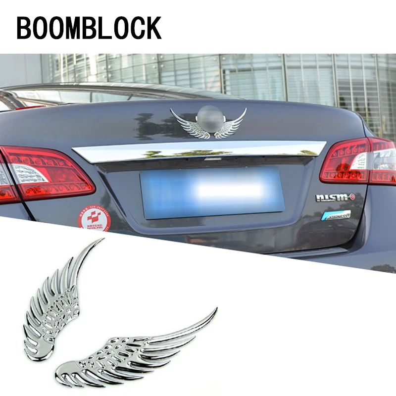 

2X Car metal 3D wings stickers for Mercedes W203 W204 W211 CLA GLA W176 Mazda CX-7 Volvo XC60 XC90 V70 S80 S60 V60 Lada Vesta