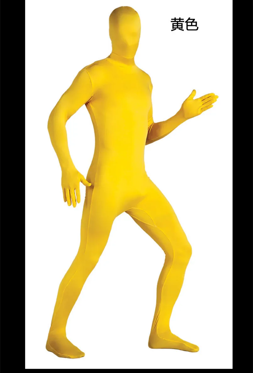 Невидимые мужские костюмы на Хэллоуин для мужчин комбинезон мужские маскарадные костюмы мужские забавные Комбинезоны для взрослых Забавные костюмы - Цвет: yellow