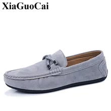 Летняя мужская обувь; модные лоферы с завязками и закрытым бантом; плоский мокасин-gommino; Повседневная обувь без шнуровки; мягкий сплошной цвет мужской обуви для вождения