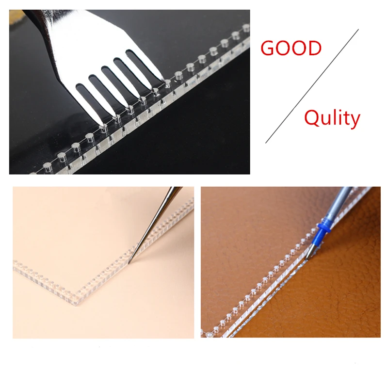 DONYAMY 1 Set Hand sewing pocket Acrylic Leather Templates Pattern -  AliExpress