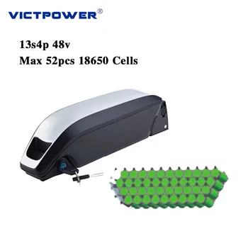 

Rechargeable 18650 OEM 13S4P 10.4Ah 48V Pack Lithium ion Battery Pack with case for electric car 5pcs/lot
