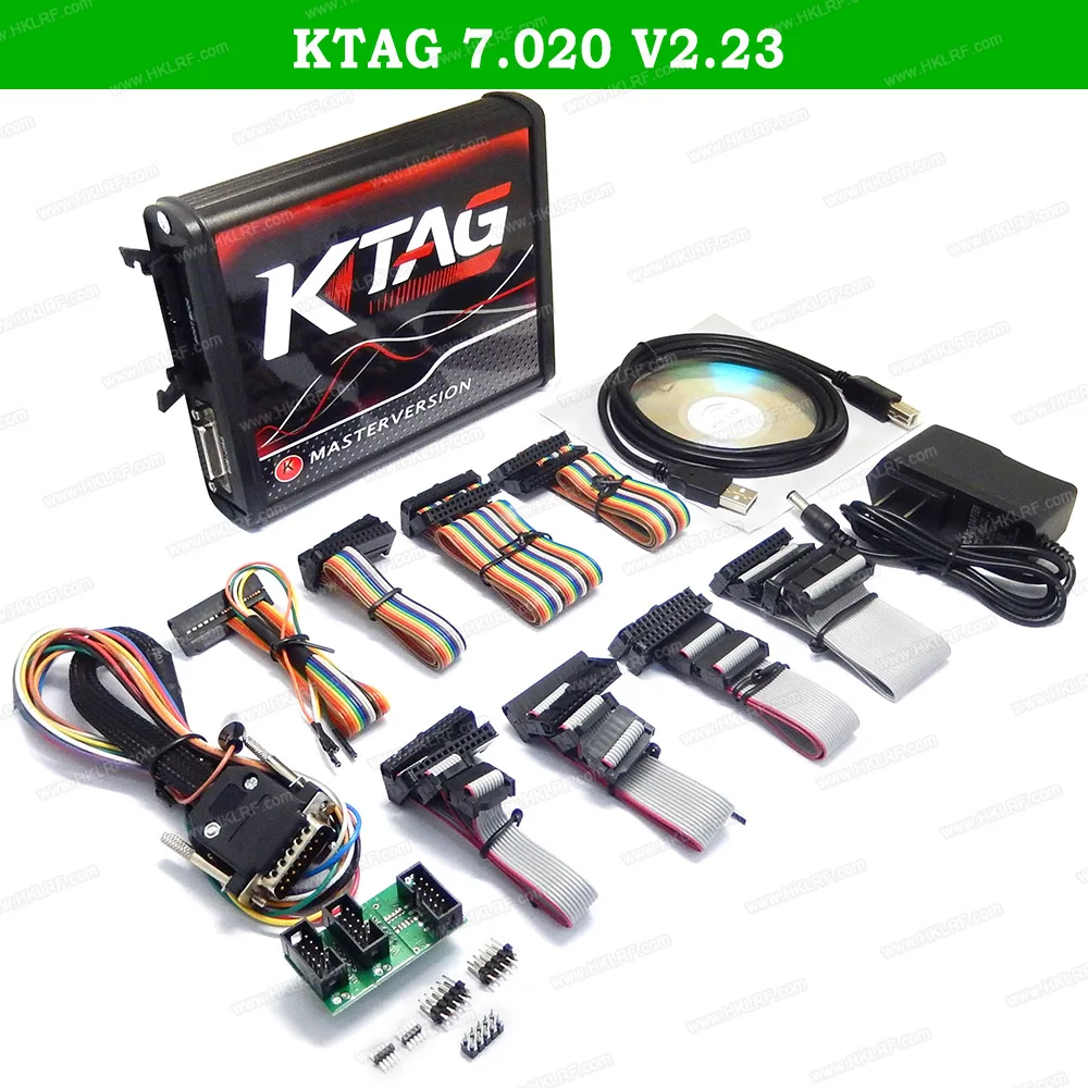 Программатор KTAG V2.23 V7.020 ECU чип тюнинг для автомобилей и грузовиков 4 светодиода