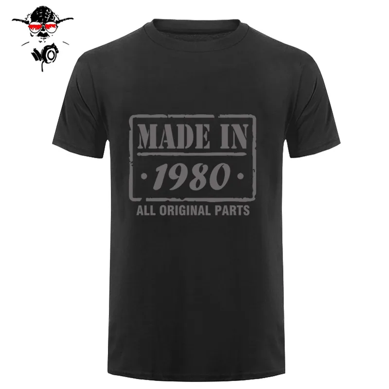 32rd Birthday T Shirt Made In 1980 Mens Funny T SHIRT mens clothing