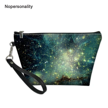 

Nopersonality Fancy Galaxy Star Space Makeup Bag for Women Small Leather Female Ladies Toiletry Bag Portable Travel Toiletry Bag