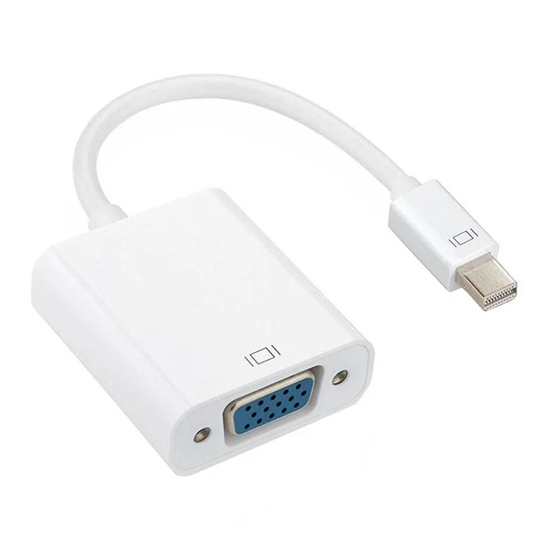 Thunderbolt Display Port dp Mini DP To VGA Adapter Converter Cable for font b Apple b
