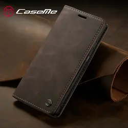 Luxury Retro Leather Wallet Phone Case with Magnetic Flip Closure - OnePlus 8 (Coffee)