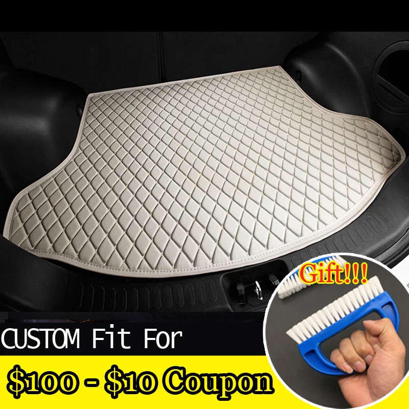 

3D Custom fit car trunk mat for Honda Civic CRV City HRV Vezel Crosstour Fit car-styling heavey duty tray carpet cargo liner