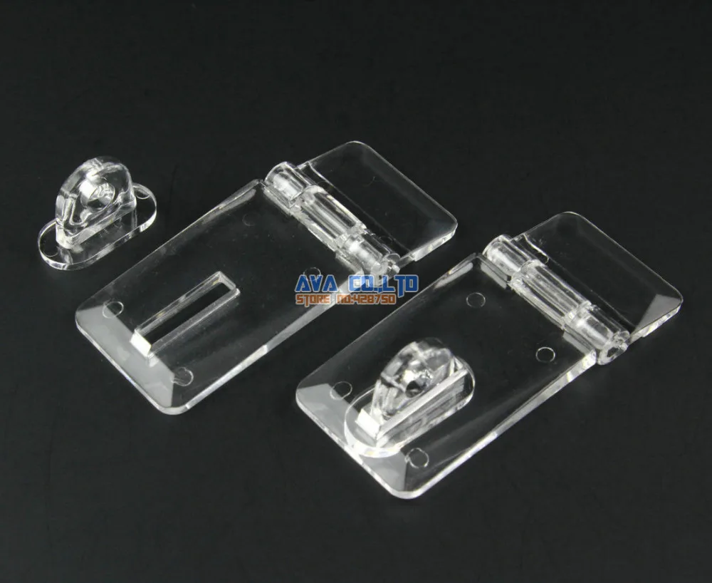 Clear Acrylic Plastic Hasp Latch Plexiglass Hasp 55x24mm 10