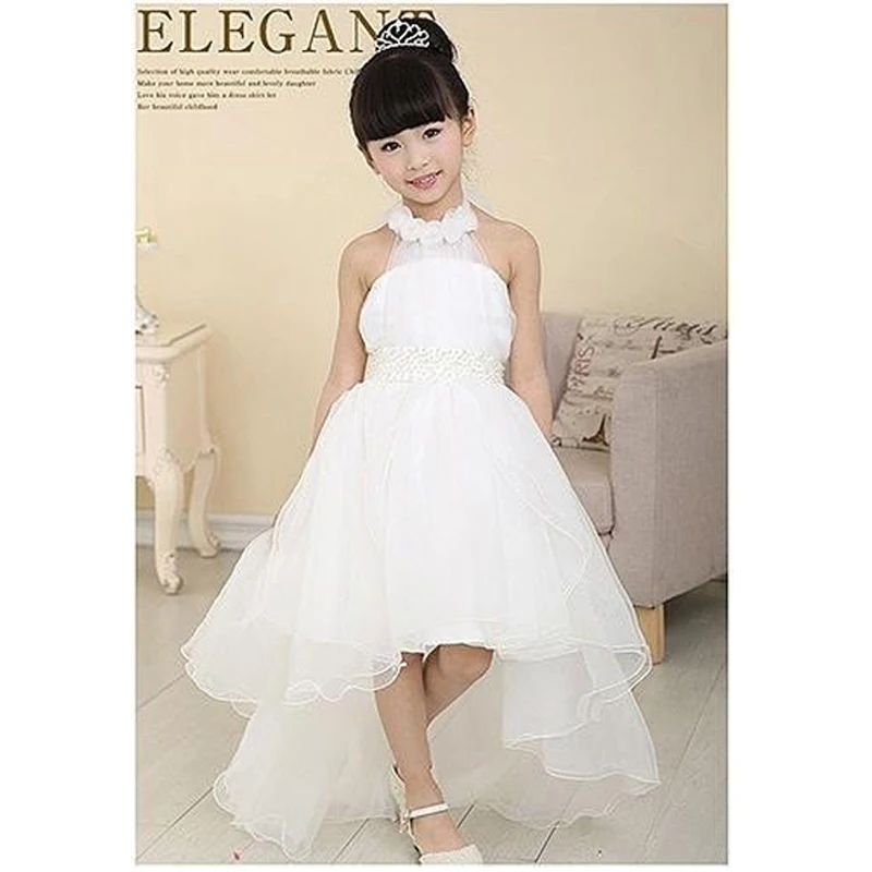 

Elegant Vintage Princess Girls White Dress For Wedding Flower Girl Dresses With Jacket Baby Children Clothes Ceremonies Dress