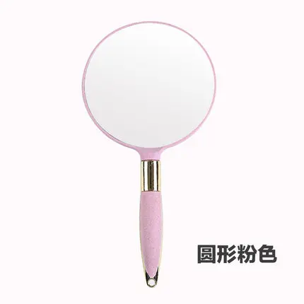 Blue Pink Orange Three Color Cosmetic Mirror Circle Square Mirror For Beauty Salon Home Shatter-proof Portable Toiletry Mirror