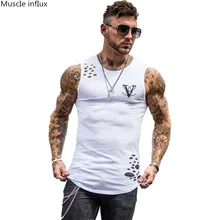 Тренажерные залы летние фитнес мужские майки Бодибилдинг стрингерс майка Топы майка брендовая одежда мужская рубашка без рукавов