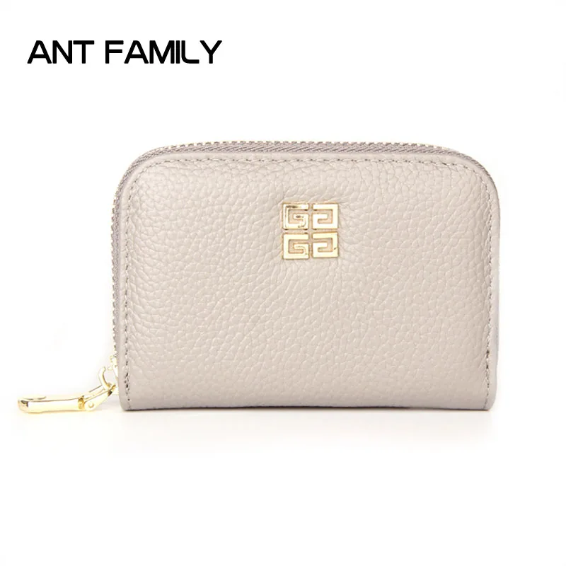 

Women's Genuine Leather Wallets Small Female Purse Solid Split Leather Short Wallet Female Fashion Mini Card Holder Coin Wallet