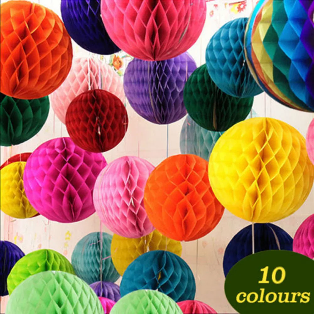 paper flower ball 15cm Tissue Paper Flowers balls pom Poms