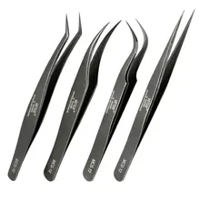 Vetus MCS Series Tungsten Premium Beauty Makeup Tweezers for Eyelashes Extension Ultra Fine Tip Pinzas