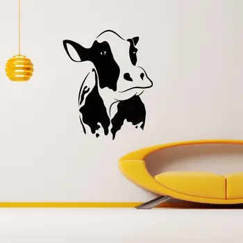 

WALL DECAL VINYL STICKER ANIMAL COW HEAD DECOR